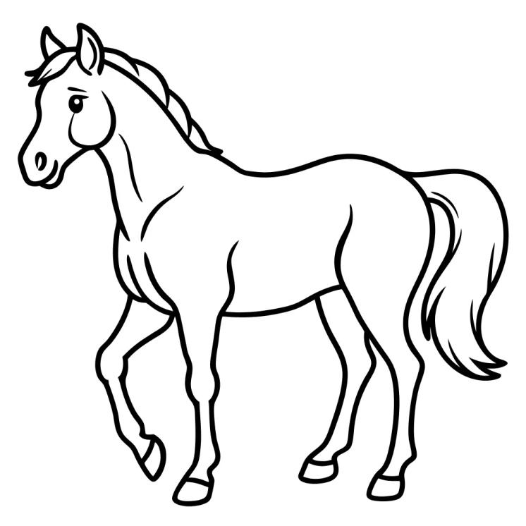 Desenhos de Cavalos para colorir 20