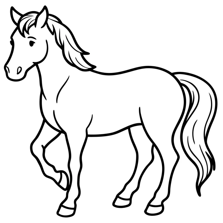 Desenhos de Cavalos para colorir 21