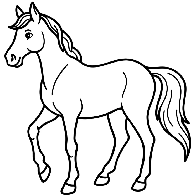 Desenhos de Cavalos para colorir 22