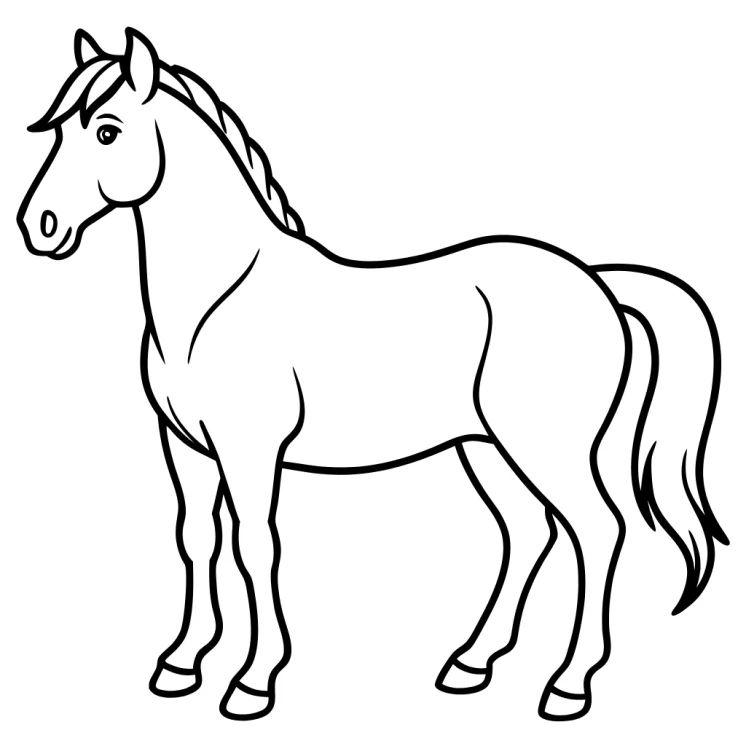 Desenhos de Cavalos para colorir 23