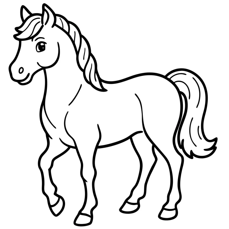 Desenhos de Cavalos para colorir 24