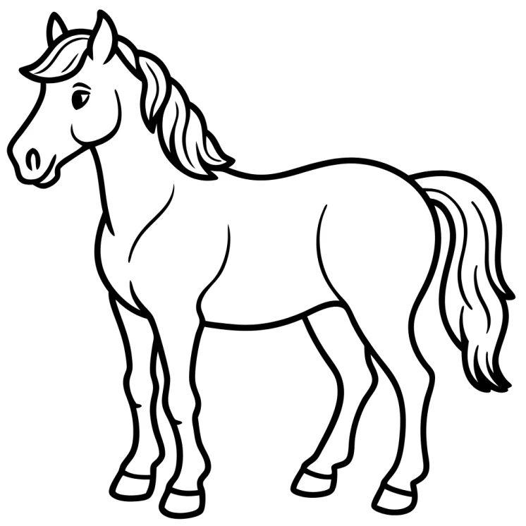 Desenhos de Cavalos para colorir 25