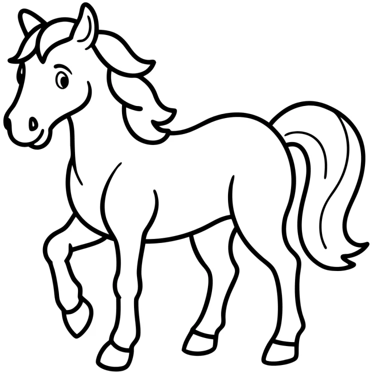 Desenhos de Cavalos para colorir 26