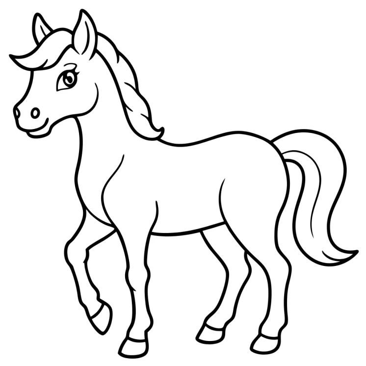 Desenhos de Cavalos para colorir 28