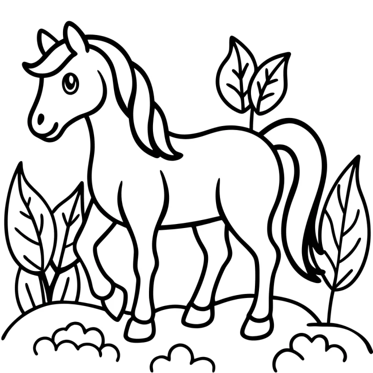 Desenhos de Cavalos para colorir 29