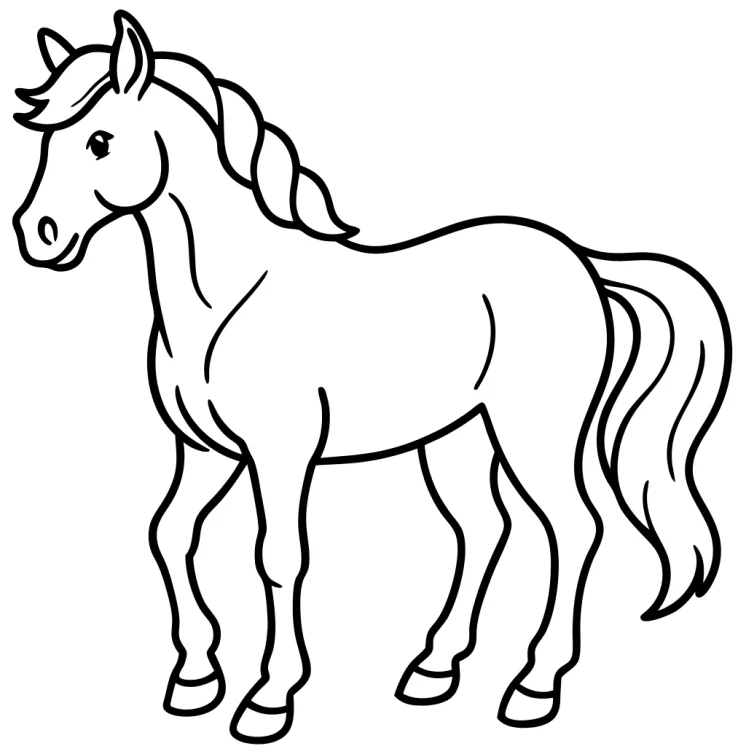Desenhos de Cavalos para colorir 3
