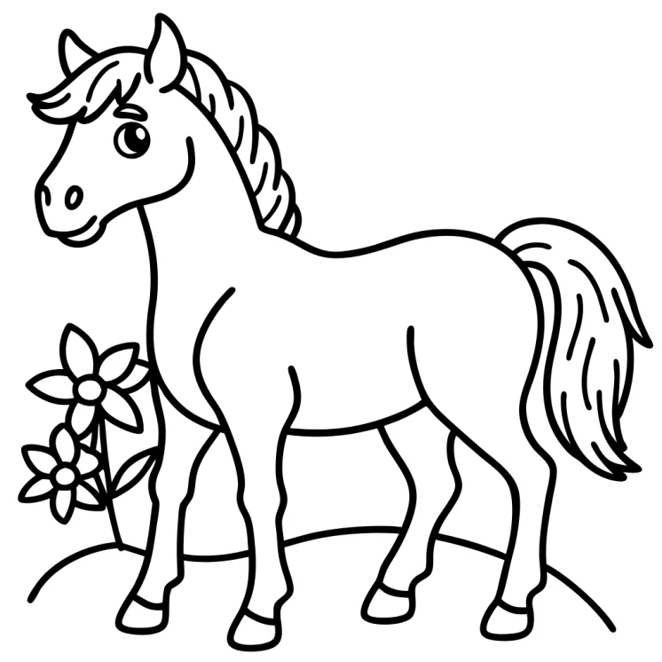 Desenhos de Cavalos para colorir 31