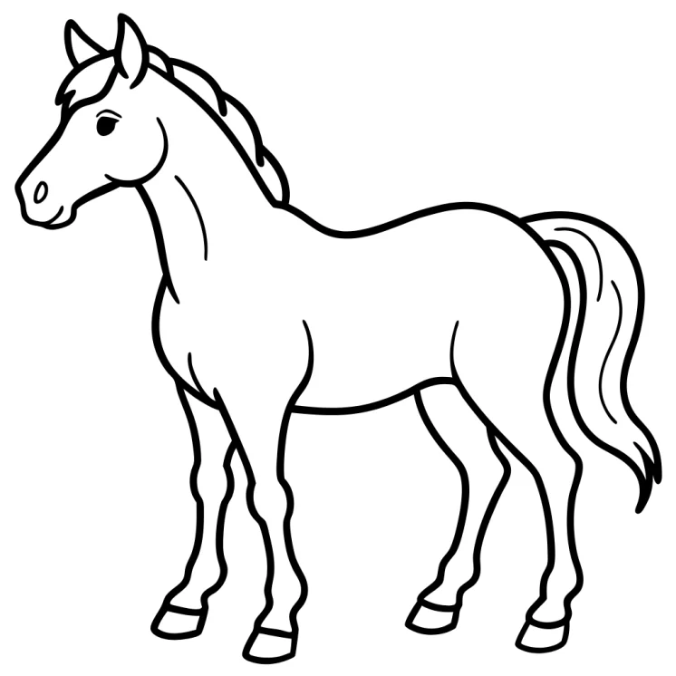 Desenhos de Cavalos para colorir 33