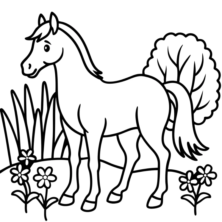 Desenhos de Cavalos para colorir 35