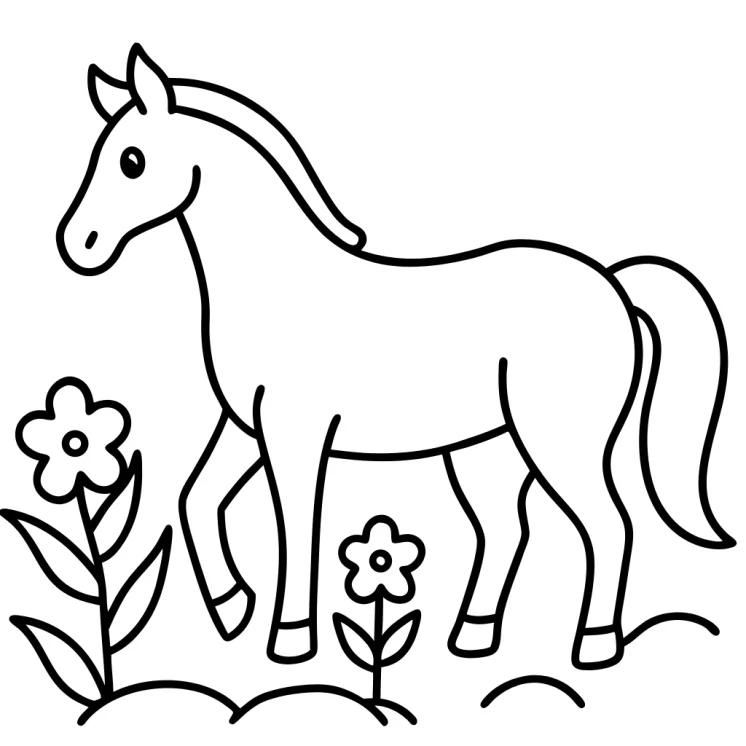 Desenhos de Cavalos para colorir 37