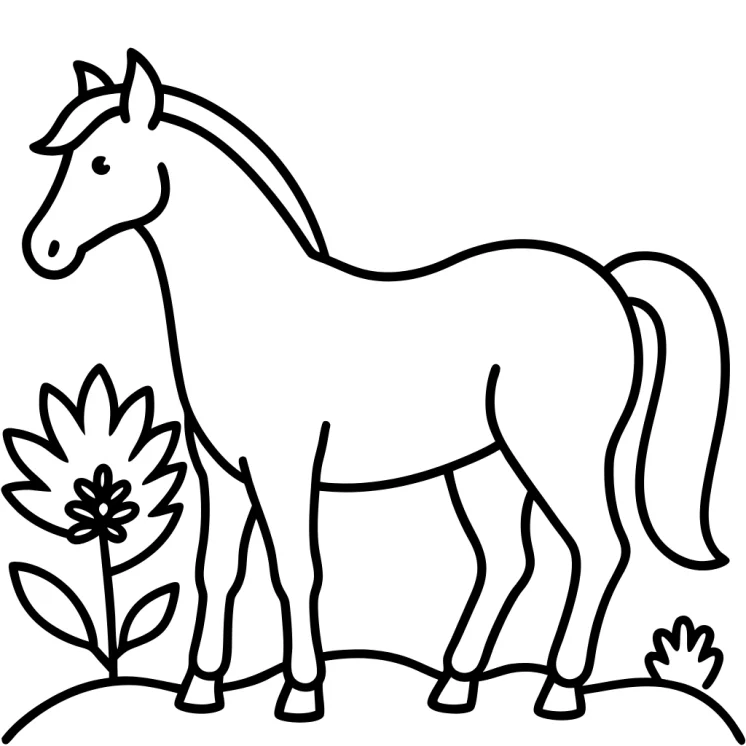 Desenhos de Cavalos para colorir 38