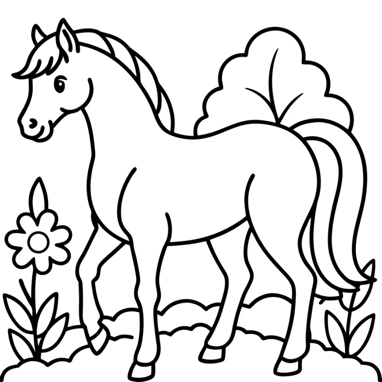 Desenhos de Cavalos para colorir 39