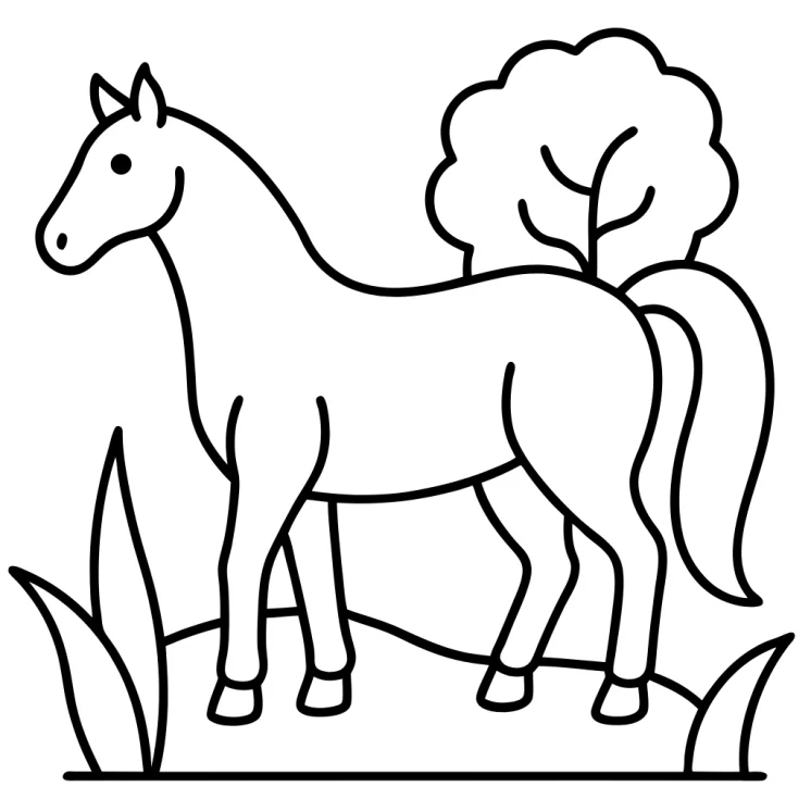 Desenhos de Cavalos para colorir 40