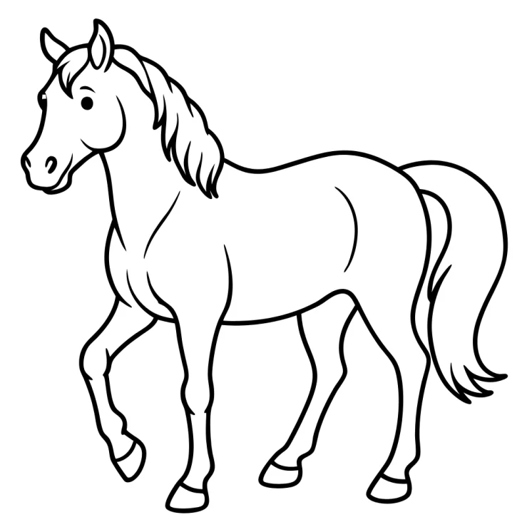Desenhos de Cavalos para colorir 5