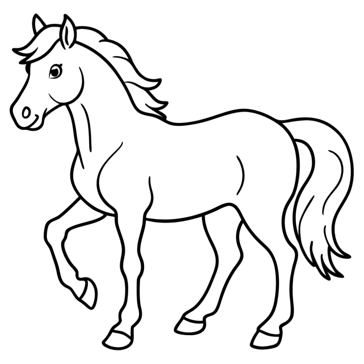 Desenhos de Cavalos para colorir 6