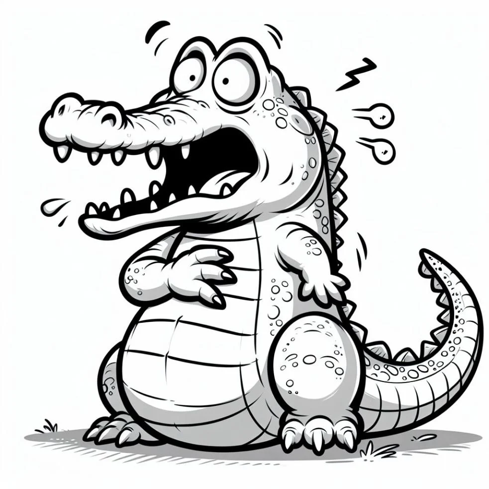 Desenhos de Crocodilos para colorir 15