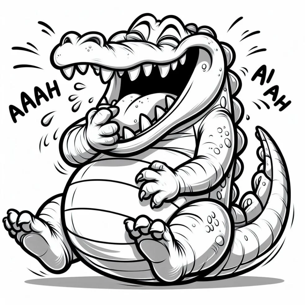 Desenhos de Crocodilos para colorir 16
