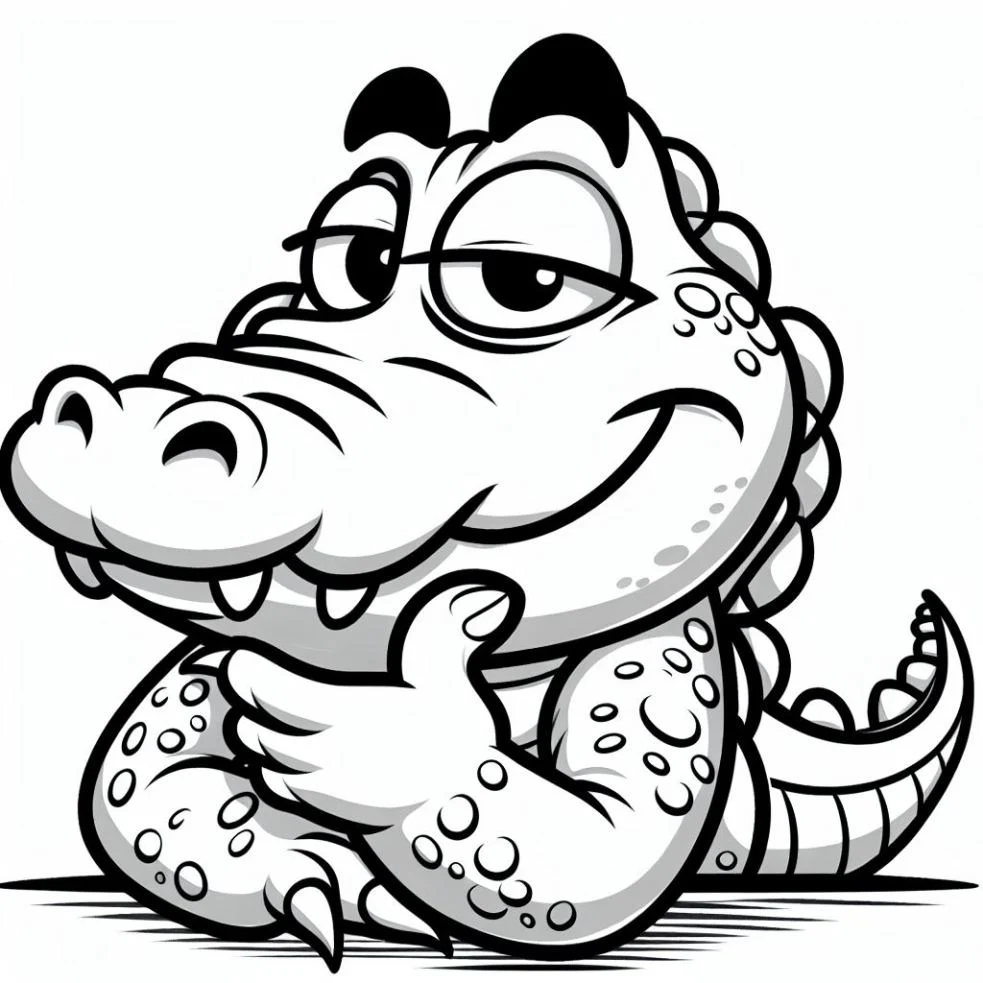 Desenhos de Crocodilos para colorir 18