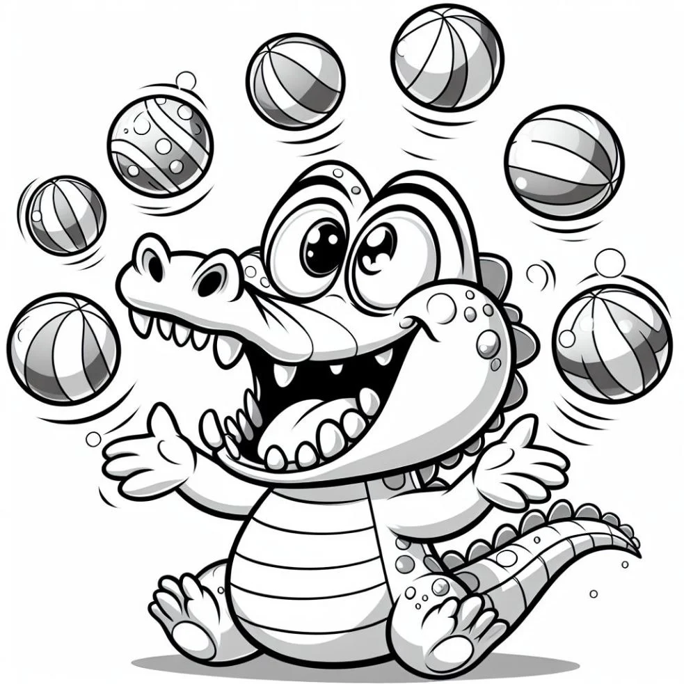 Desenhos de Crocodilos para colorir 4