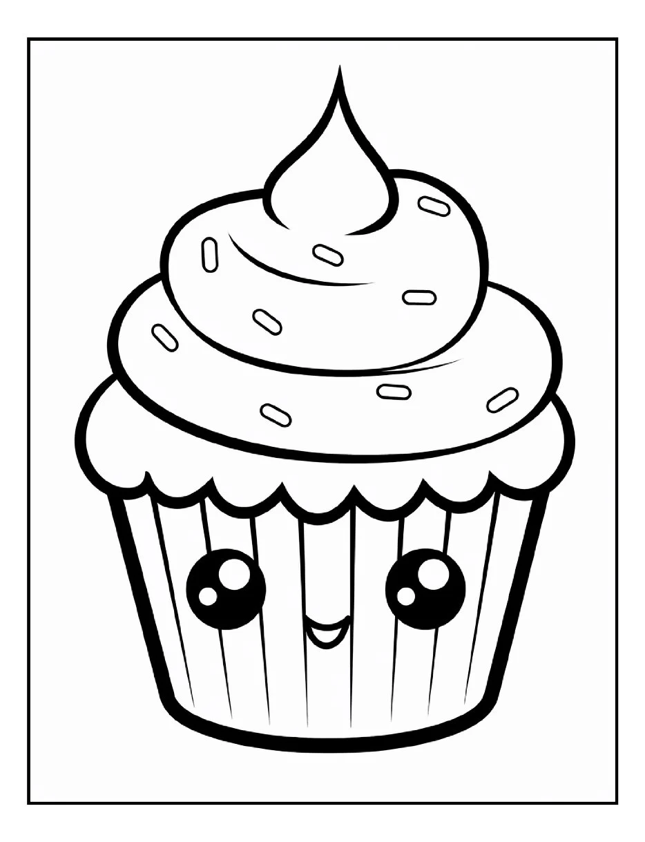 Desenhos de Cupcake para colorir 13
