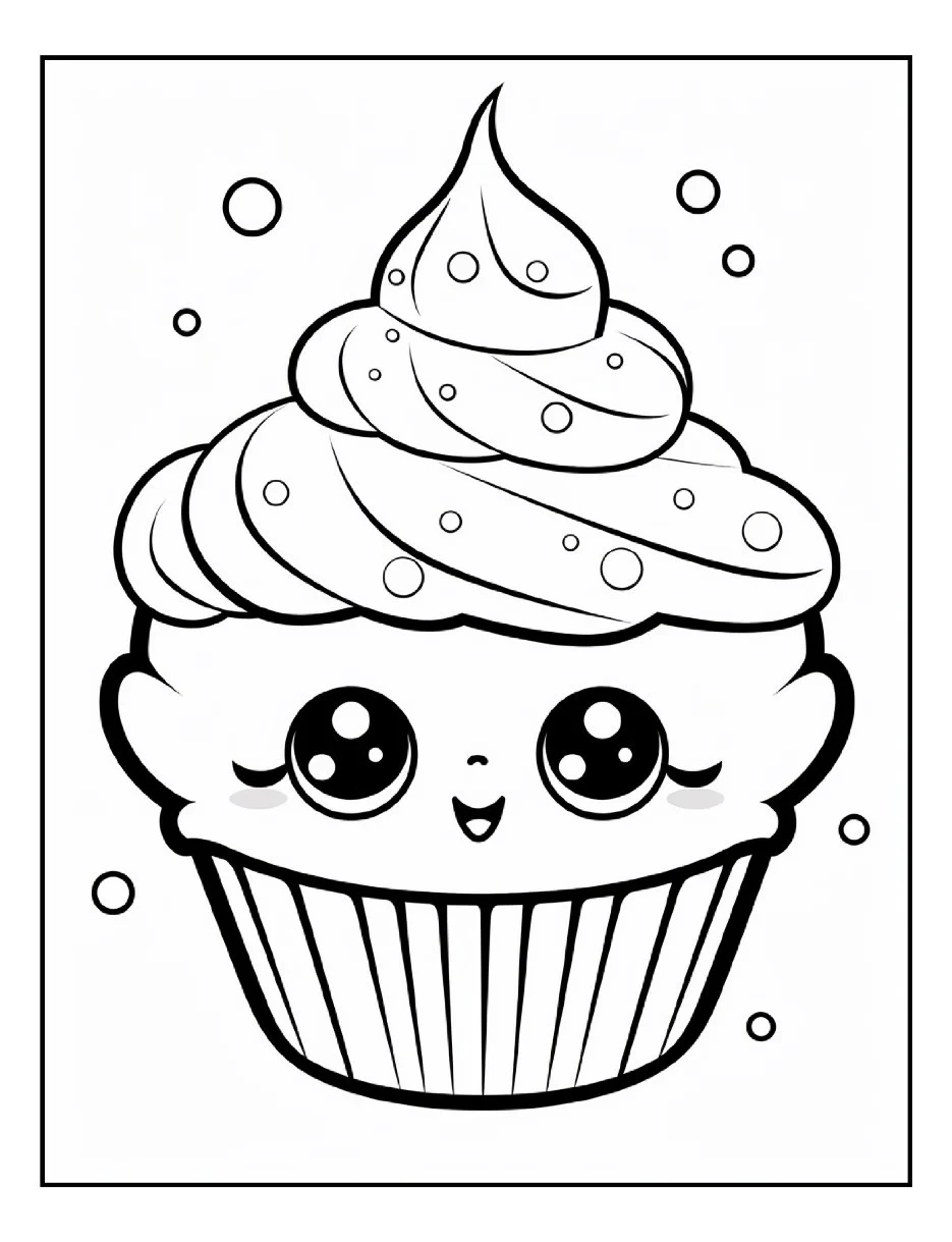 Desenhos de Cupcake para colorir 15