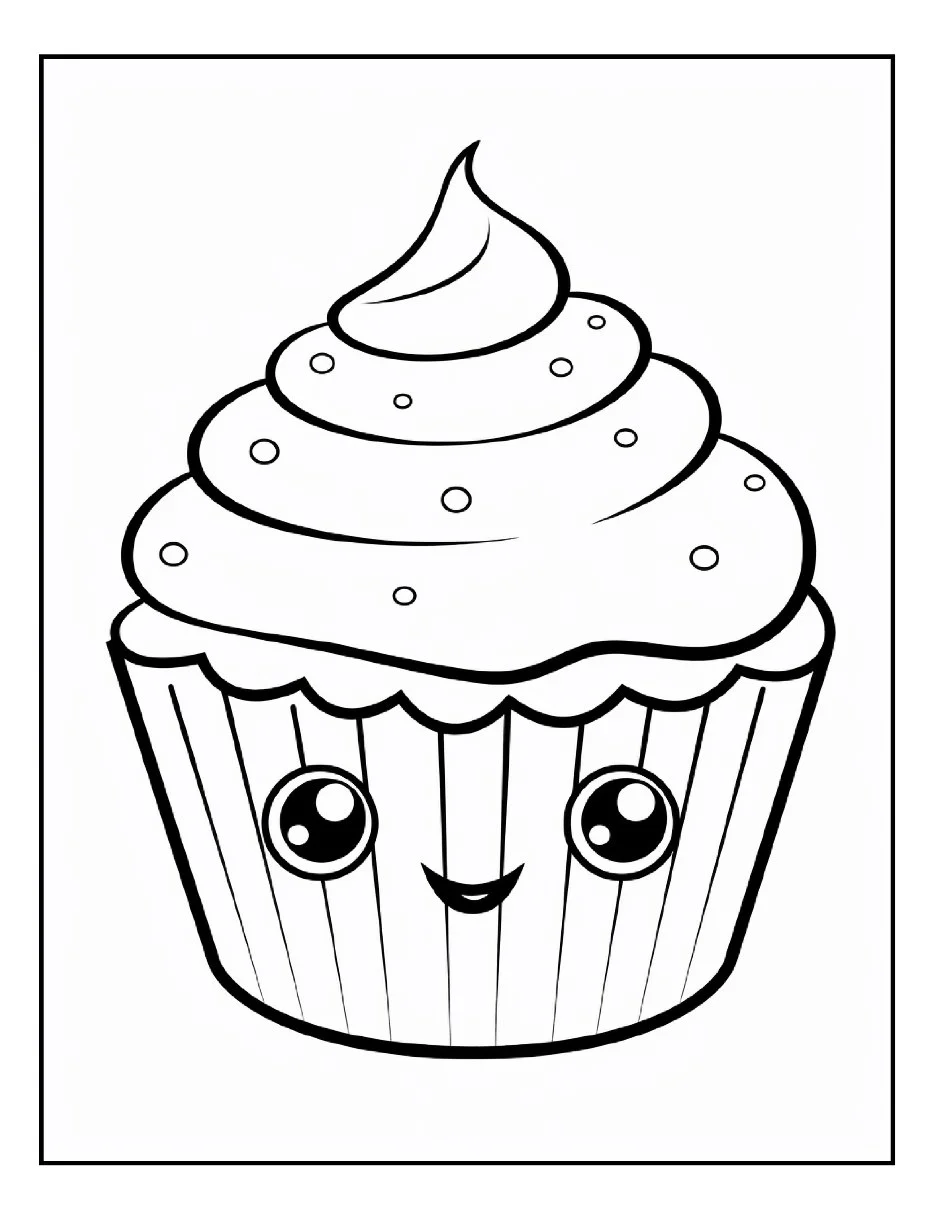 Desenhos de Cupcake para colorir 17