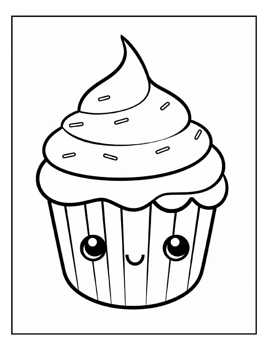 Desenhos de Cupcake para colorir 24