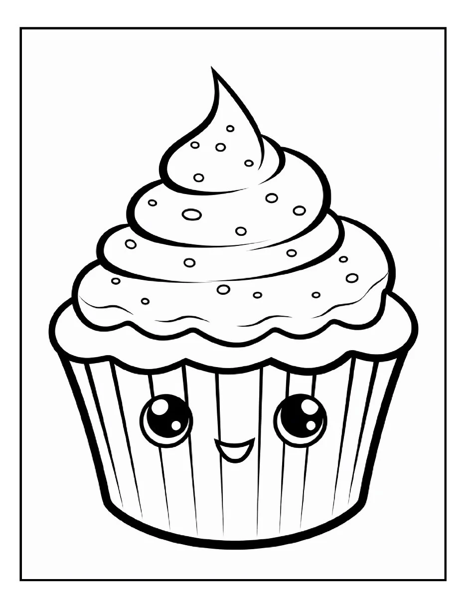 Desenhos de Cupcake para colorir 25