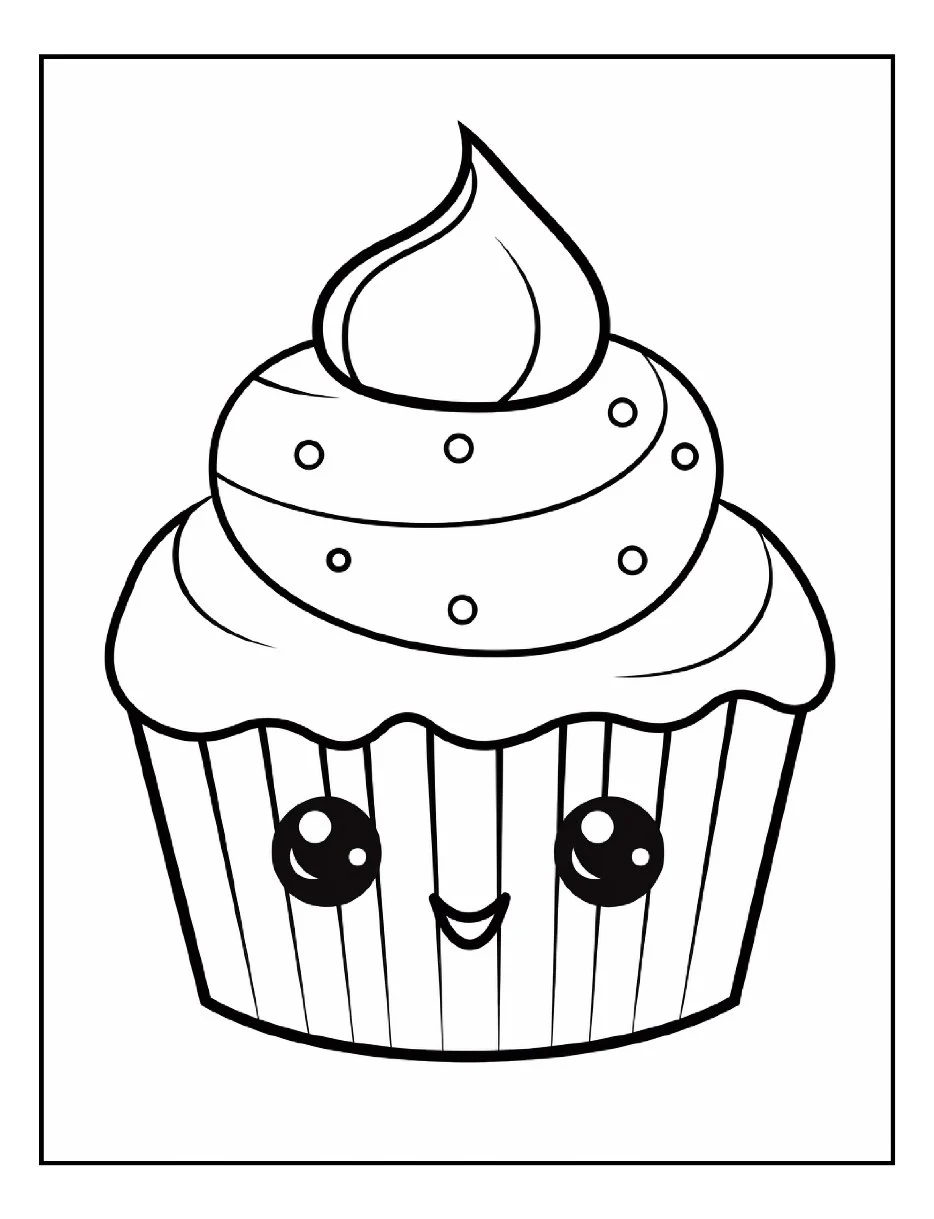 Desenhos de Cupcake para colorir 27