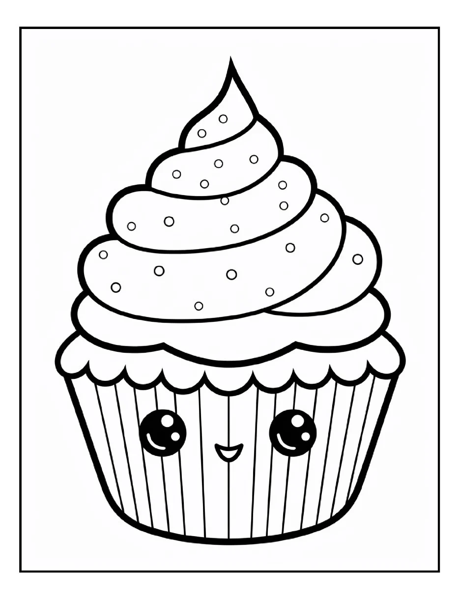 Desenhos de Cupcake para colorir 28