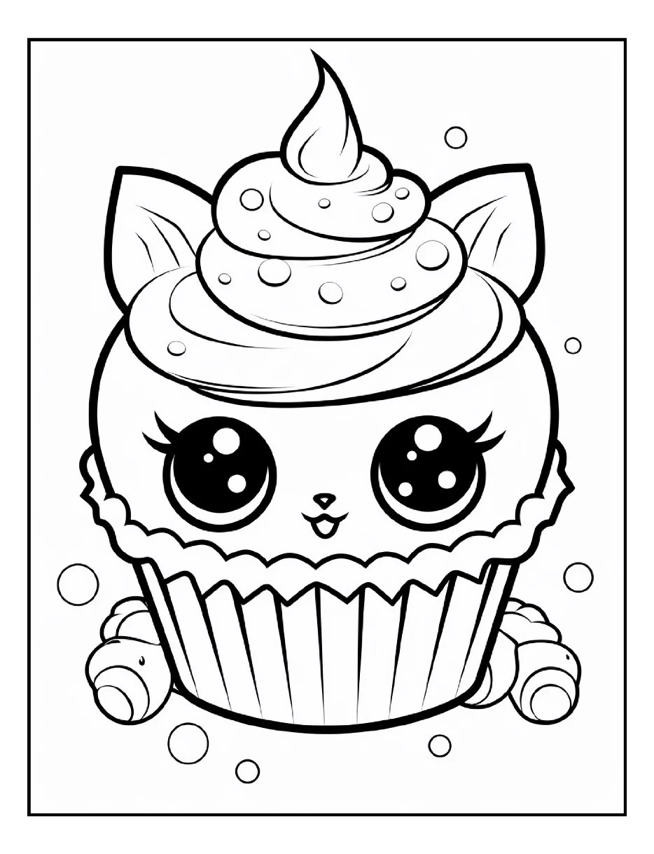 Desenhos de Cupcake para colorir 29