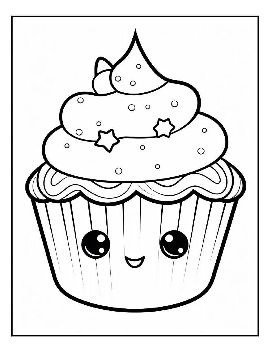 Desenhos de Cupcake para colorir 30