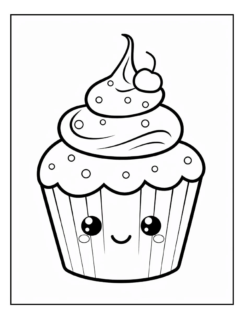 Desenhos de Cupcake para colorir 31