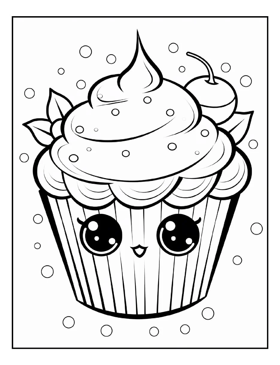 Desenhos de Cupcake para colorir 35