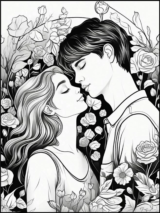 Desenhos de Dia dos Namorados para colorir 11