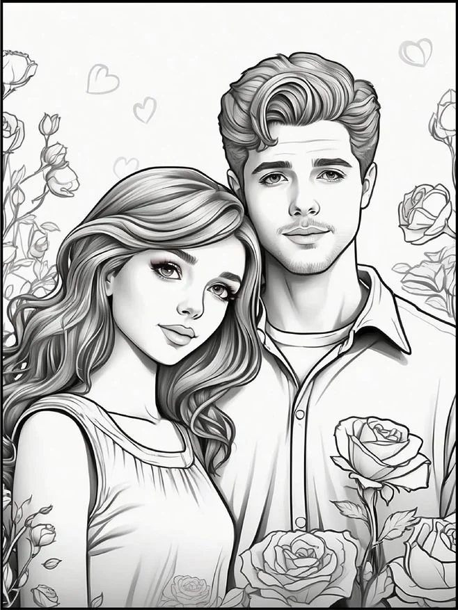 Desenhos de Dia dos Namorados para colorir 16