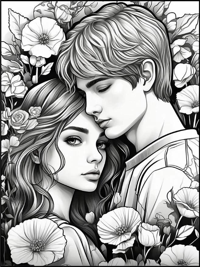 Desenhos de Dia dos Namorados para colorir 23