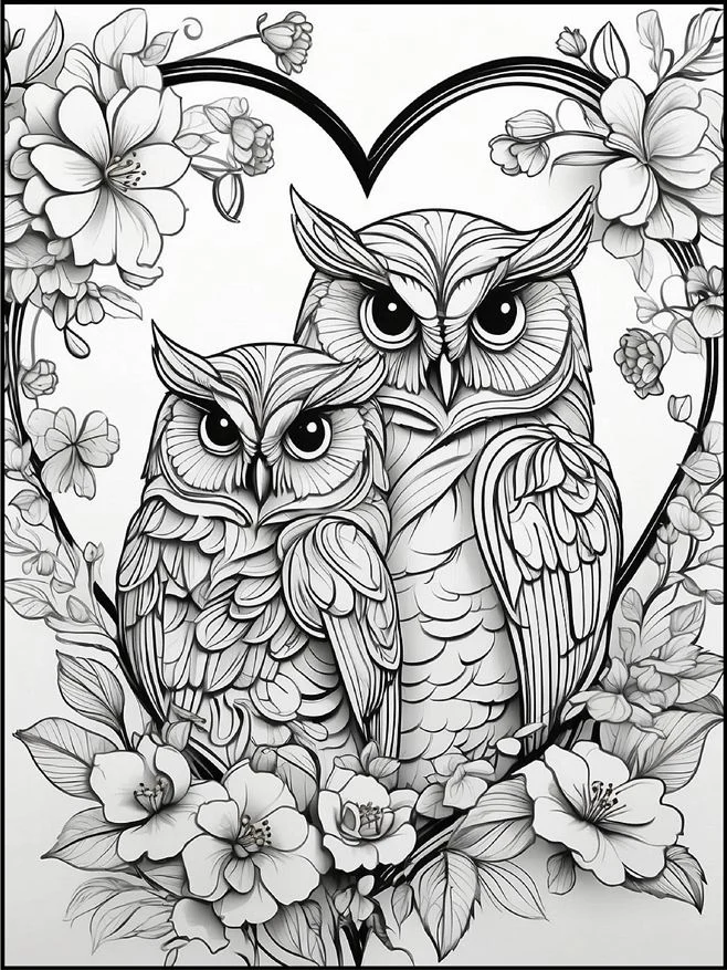 Desenhos de Dia dos Namorados para colorir 38