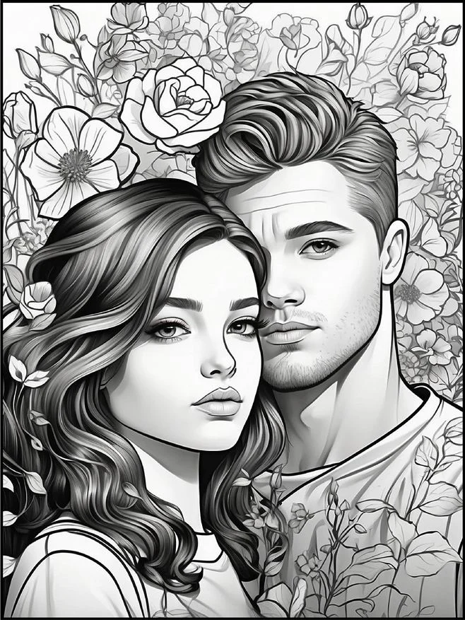 Desenhos de Dia dos Namorados para colorir 44