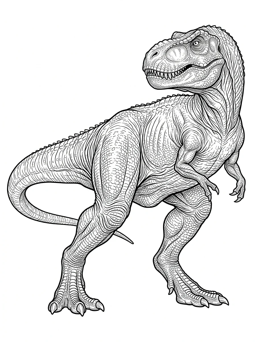 Desenhos de Dinossauro Realista para colorir 102