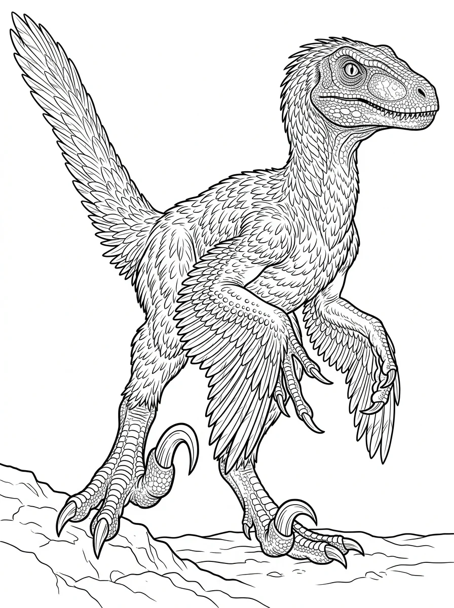 Desenhos de Dinossauro Realista para colorir 106