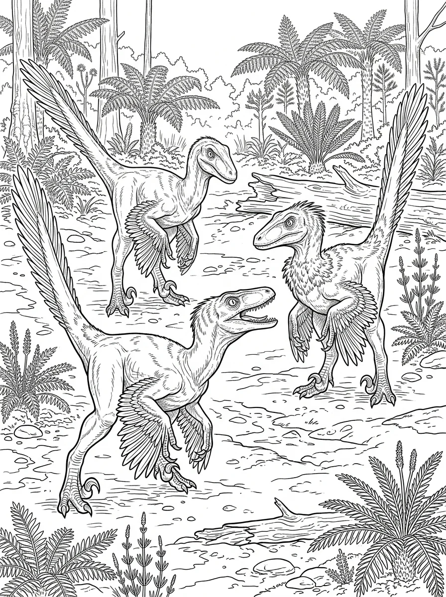 Desenhos de Dinossauro Realista para colorir 110