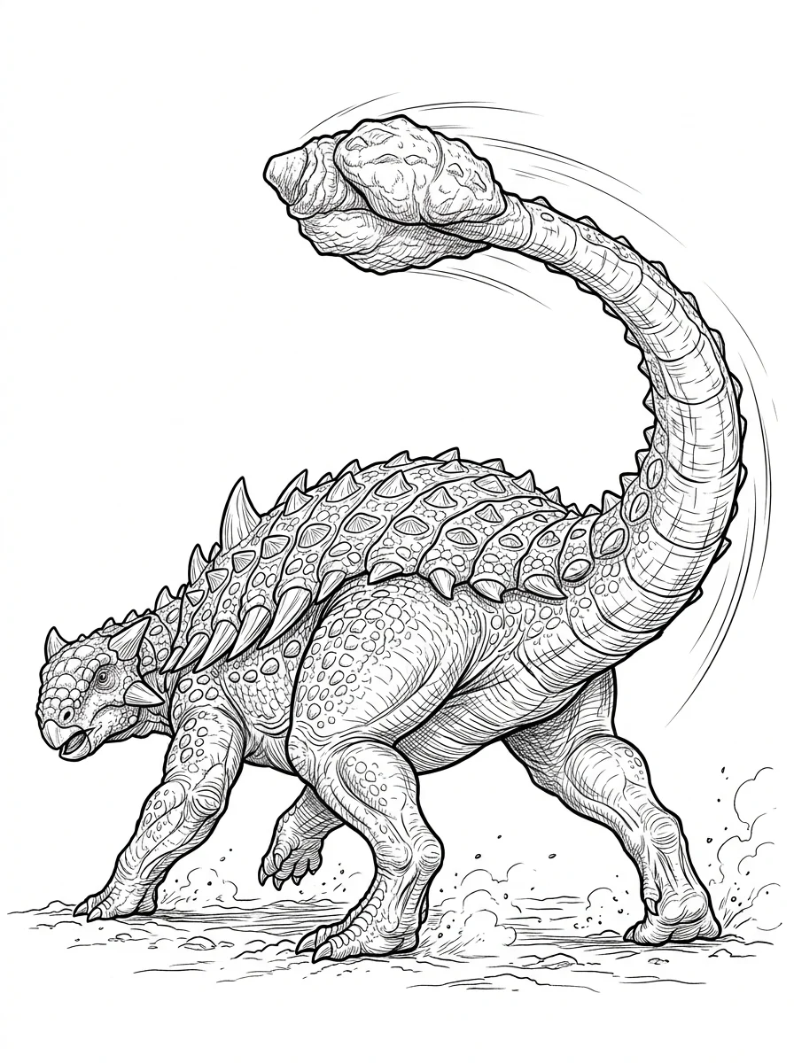 Desenhos de Dinossauro Realista para colorir 15
