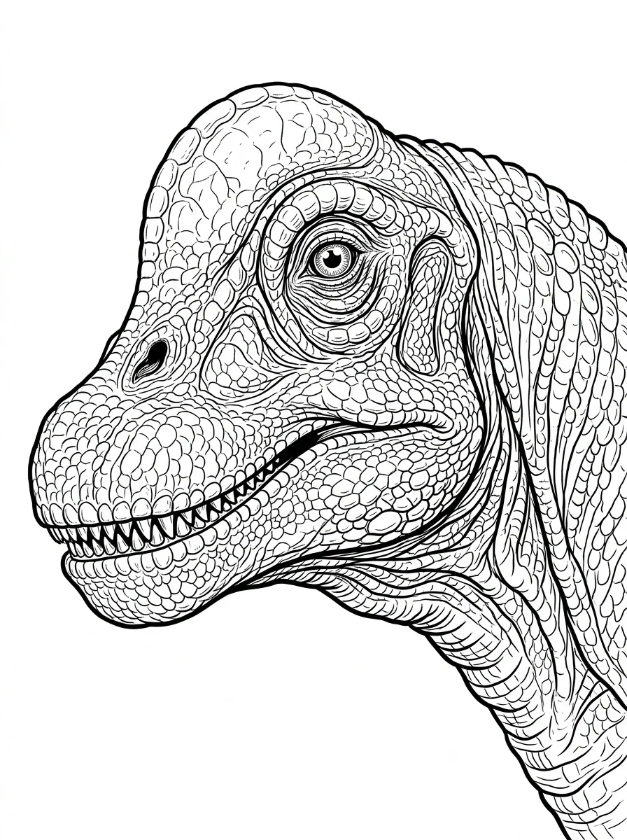 Desenhos de Dinossauro Realista para colorir 21