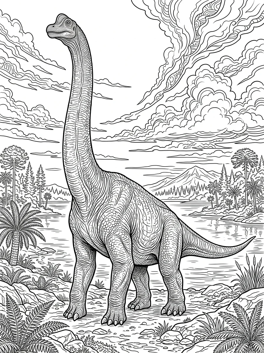 Desenhos de Dinossauro Realista para colorir 23