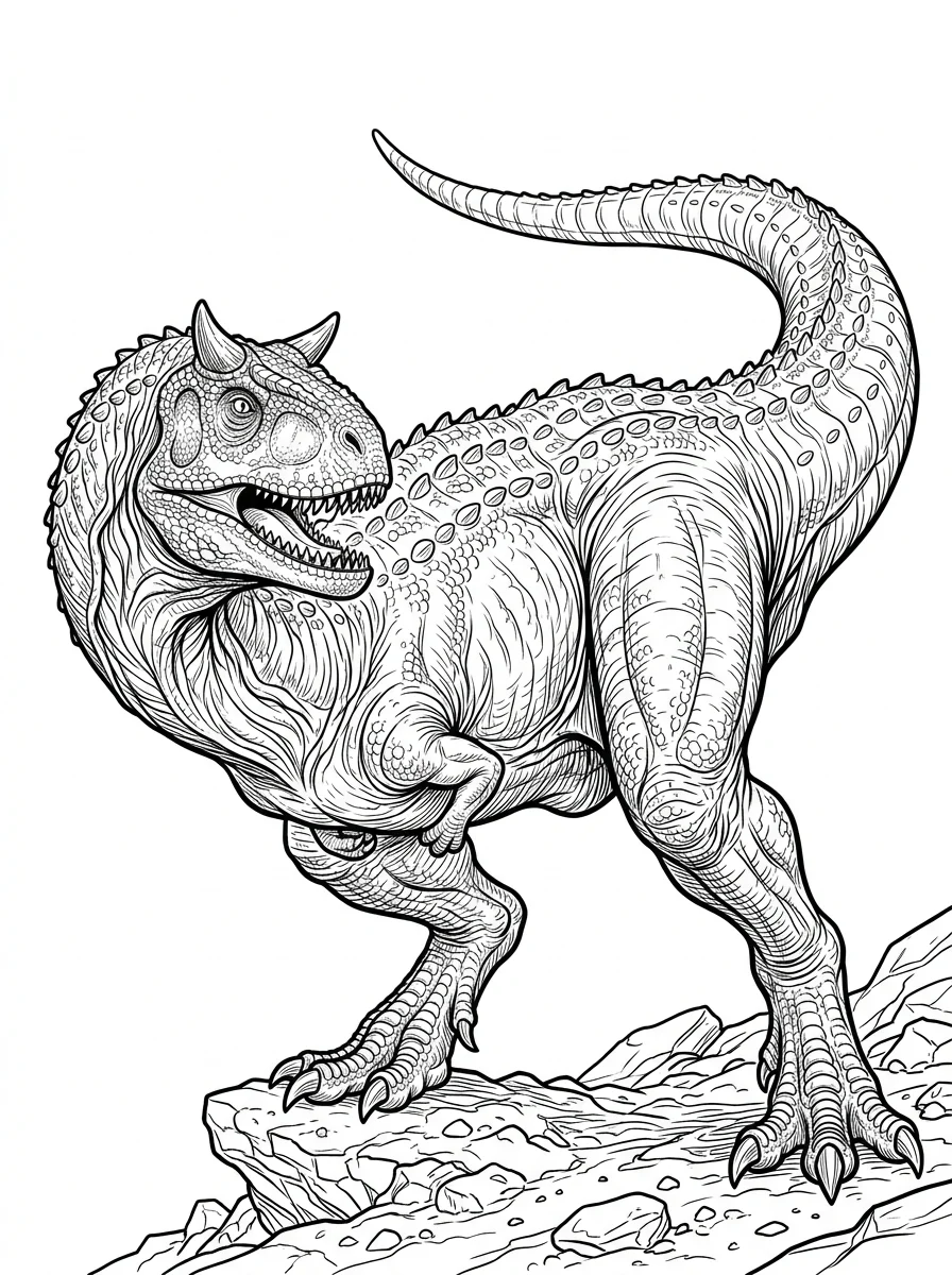 Desenhos de Dinossauro Realista para colorir 28