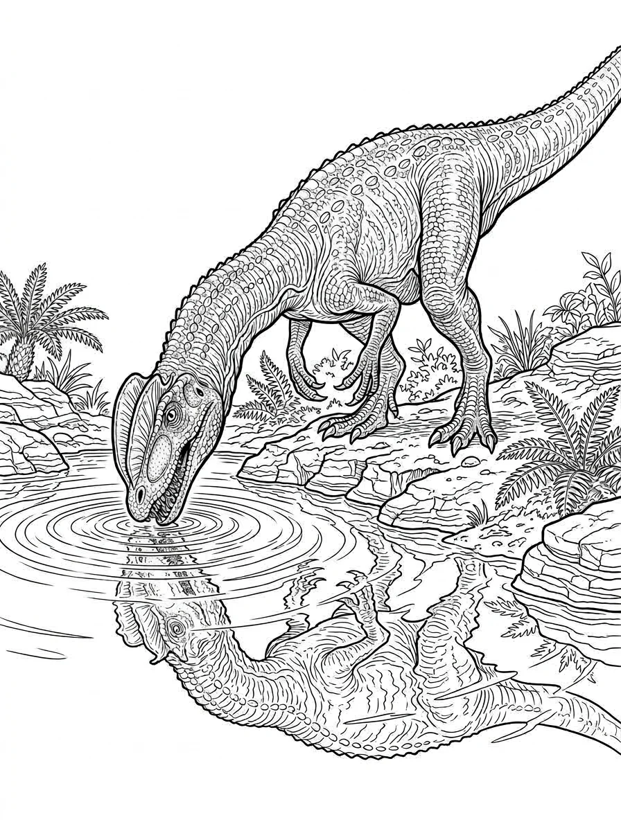 Desenhos de Dinossauro Realista para colorir 34