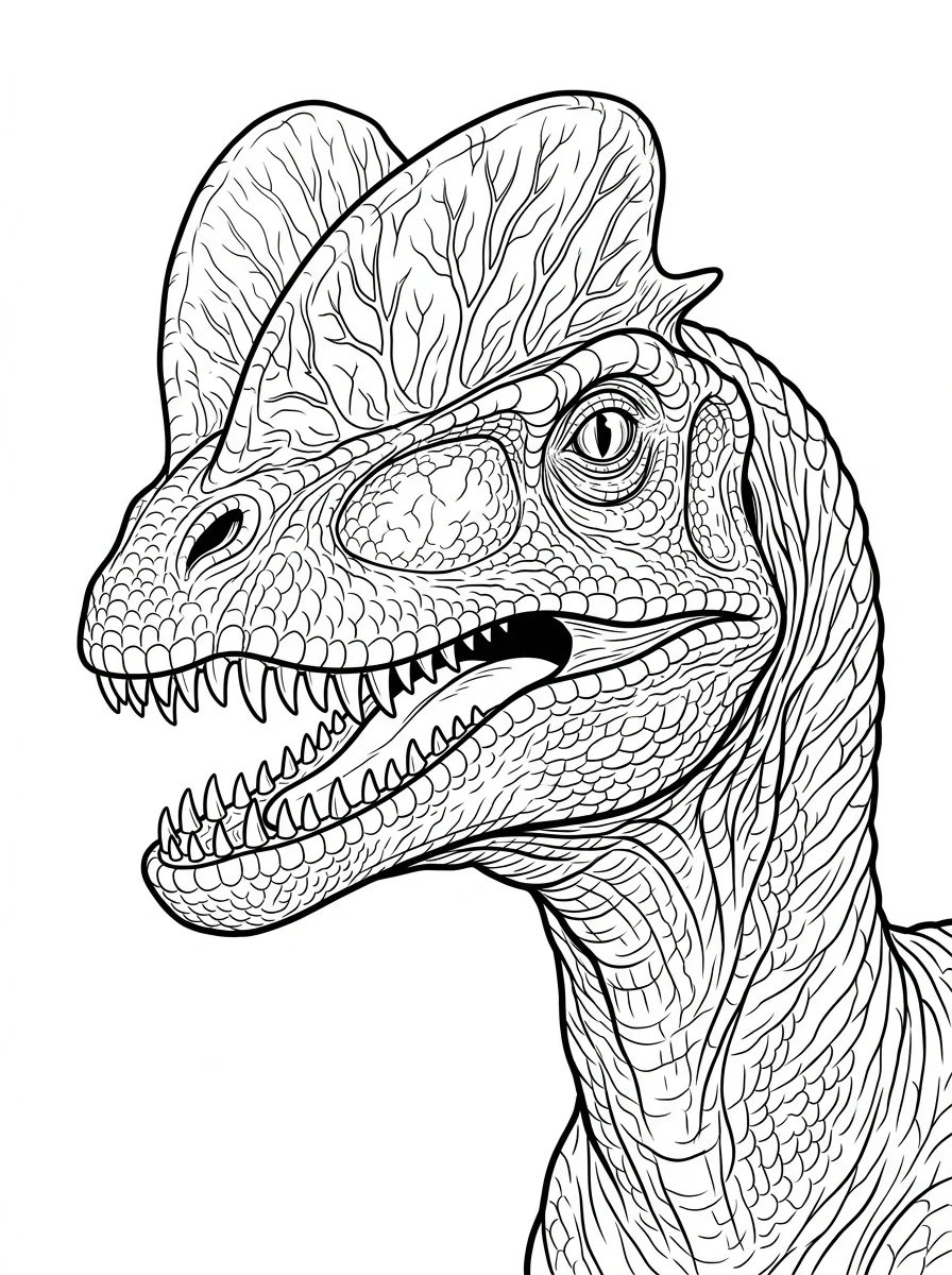 Desenhos de Dinossauro Realista para colorir 37