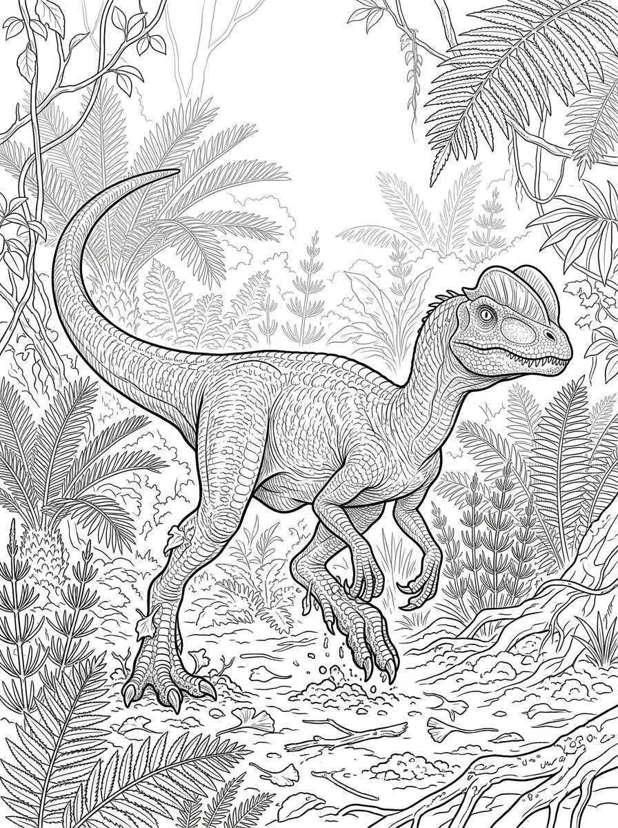 Desenhos de Dinossauro Realista para colorir 39