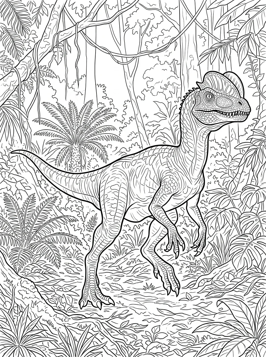 Desenhos de Dinossauro Realista para colorir 40